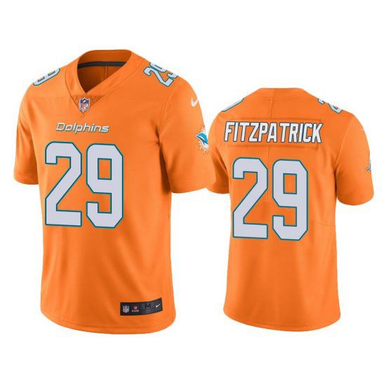 Men Miami Dolphins #29 Minkah Fitzpatrick Nike Orange Color Rush Limited NFL Jersey->miami dolphins->NFL Jersey
